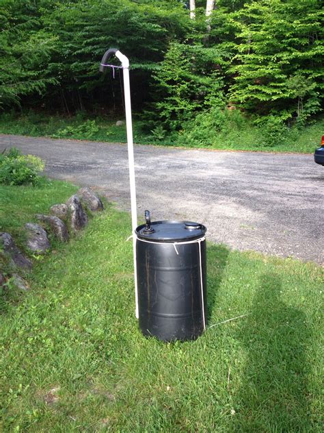 diy outdoor shower for camping